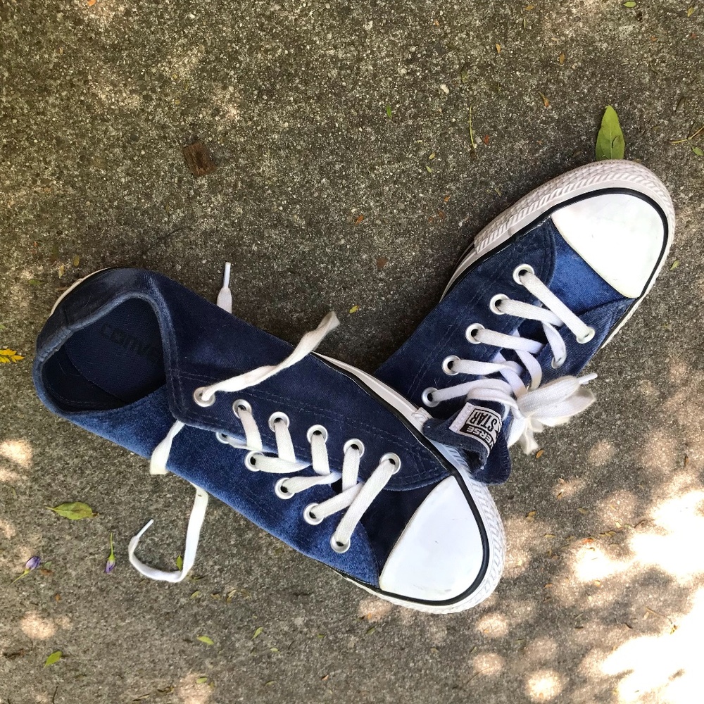 Blue Velvet Converse